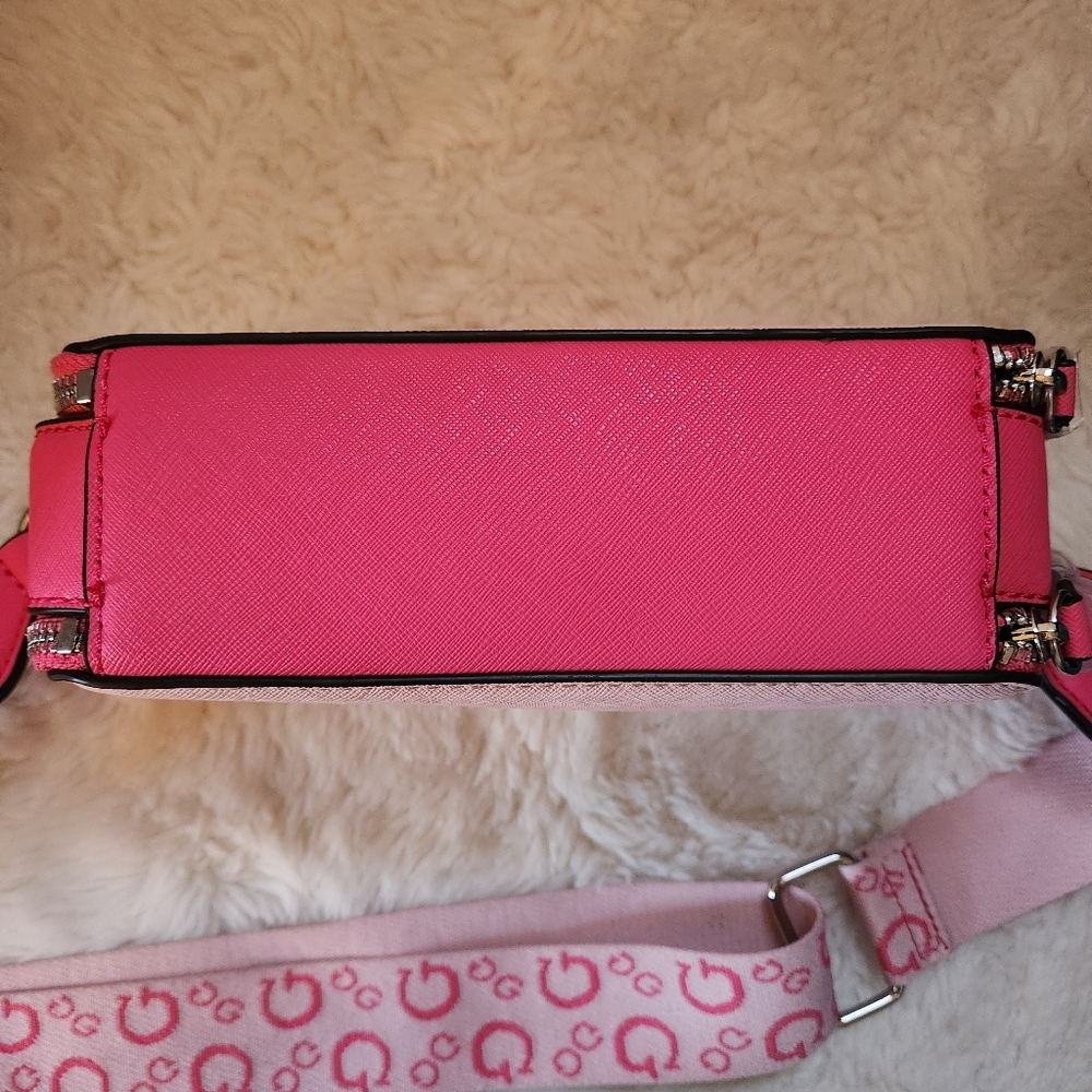 Guess Charlestown Mini Crossbody Bag Powder Pink New With Tags - Picture 5 of 9
